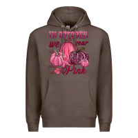 Coffee In october we wear pink Premium Hoodie - NancyCooperArtShop