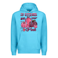 Ocean Blue In october we wear pink Premium Hoodie - NancyCooperArtShop