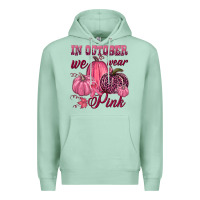 Seafoam In october we wear pink Premium Hoodie - NancyCooperArtShop
