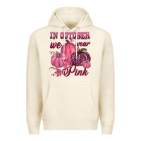 Tofu In october we wear pink Premium Hoodie - NancyCooperArtShop