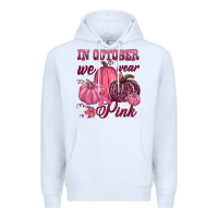 White In october we wear pink Premium Hoodie - NancyCooperArtShop