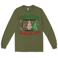 Army Green farm fresh christmas trees Long Sleeve Tee - MaliasSmallBusiness