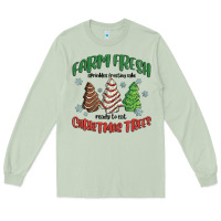 Matcha farm fresh christmas trees Long Sleeve Tee - MaliasSmallBusiness