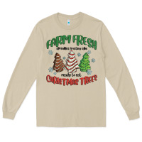 Mushroom farm fresh christmas trees Long Sleeve Tee - MaliasSmallBusiness