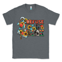 Charcoal Heather refuse to sink Classic Tee - Zillion Design Studio