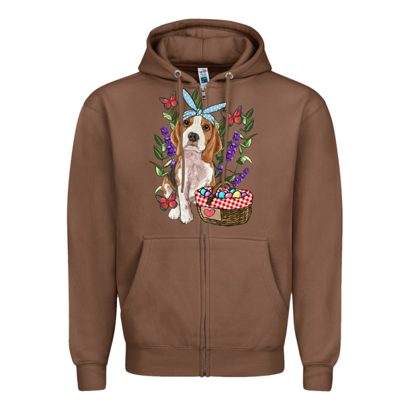 Easter Beagle Zipper Hoodie by RanaPortraitStore | Teevron