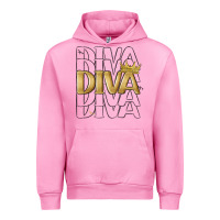 Fuchsia Pink diva Urban Hoodie - MaliasSmallBusiness