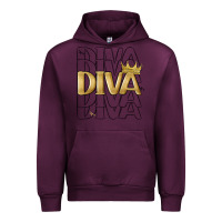 Mauve Wine diva Urban Hoodie - MaliasSmallBusiness
