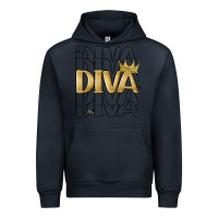 Navy diva Urban Hoodie - MaliasSmallBusiness