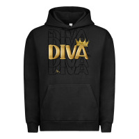 Pigment Black diva Urban Hoodie - MaliasSmallBusiness