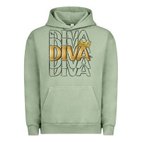 Pigment Oil Green diva Urban Hoodie - MaliasSmallBusiness