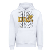 White diva Urban Hoodie - MaliasSmallBusiness