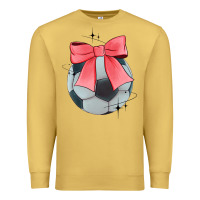 Antique Gold coquette soccer bow Premium Sweatshirt - JahusDesignShop