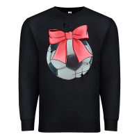 Black coquette soccer bow Premium Sweatshirt - JahusDesignShop