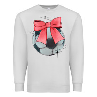 Dove Grey coquette soccer bow Premium Sweatshirt - JahusDesignShop
