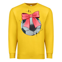 Lemon coquette soccer bow Premium Sweatshirt - JahusDesignShop