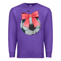 Purple coquette soccer bow Premium Sweatshirt - JahusDesignShop