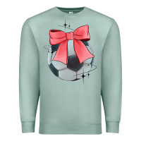 Seafoam coquette soccer bow Premium Sweatshirt - JahusDesignShop