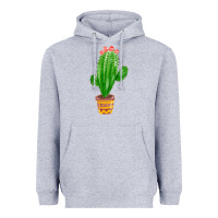 Heather Grey mexican cactus Heavyweight Hoodie - FaDigitalArtStudio