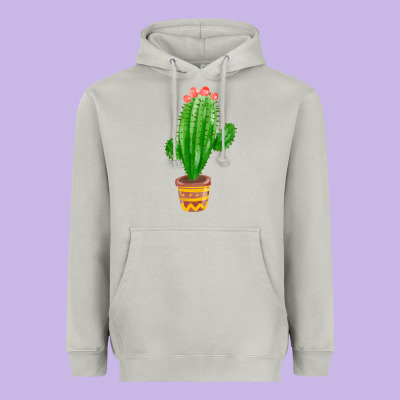 Mexican Cactus Heavyweight Hoodie Designed By Fadigitalartstudio