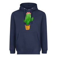 Navy mexican cactus Heavyweight Hoodie - FaDigitalArtStudio