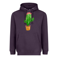Plum mexican cactus Heavyweight Hoodie - FaDigitalArtStudio