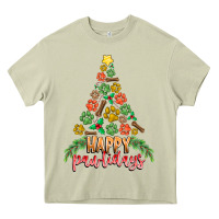 Mossy paw print christmas tree Heavy Core Tee - CowhideDigitalArt