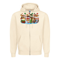 Sandshell christmas cookie coffee cups Zipper Hoodie - Zillion Design Studio