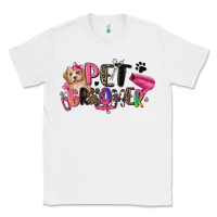 White pet groomer Classic Tee - Zillion Design Studio