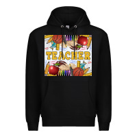 Black Teacher Equipment Premium Hoodie - LillyAllenDesigns