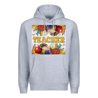 Heather Grey Teacher Equipment Premium Hoodie - LillyAllenDesigns