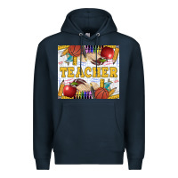 Navy Teacher Equipment Premium Hoodie - LillyAllenDesigns