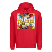 Red Teacher Equipment Premium Hoodie - LillyAllenDesigns