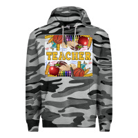Slate Camo Teacher Equipment Premium Hoodie - LillyAllenDesigns