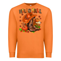 Carrot hello fall pumpkins  cowgirl  and roses Premium Sweatshirt - AdoDesignShop