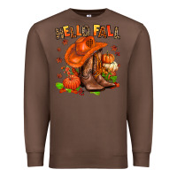 Chestnut hello fall pumpkins  cowgirl  and roses Premium Sweatshirt - AdoDesignShop