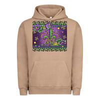 Pigment Burro mardi gras fleur de lis Urban Hoodie - MaliasSmallBusiness