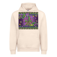 Sandshell mardi gras fleur de lis Urban Hoodie - MaliasSmallBusiness
