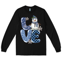 Black love snowman Long Sleeve Tee - MaliasSmallBusiness