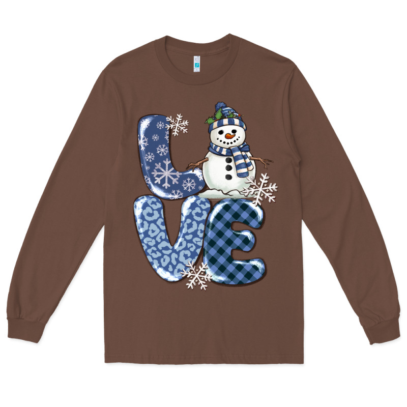 Love Snowman Long Sleeve Tee by MaliasSmallBusiness | Teevron