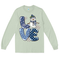 Matcha love snowman Long Sleeve Tee - MaliasSmallBusiness