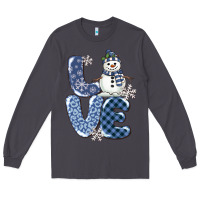 Smoke love snowman Long Sleeve Tee - MaliasSmallBusiness
