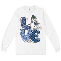 White love snowman Long Sleeve Tee - MaliasSmallBusiness