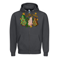 Smoke tis the season christmas cake Zipper Hoodie - Zillion Design Studio