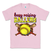 Bubblegum Pink busy raising ballers softball Classic Tee - texasbilliewilder