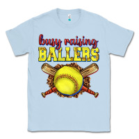 Dusty Blue busy raising ballers softball Classic Tee - texasbilliewilder