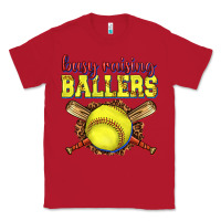 Red busy raising ballers softball Classic Tee - texasbilliewilder
