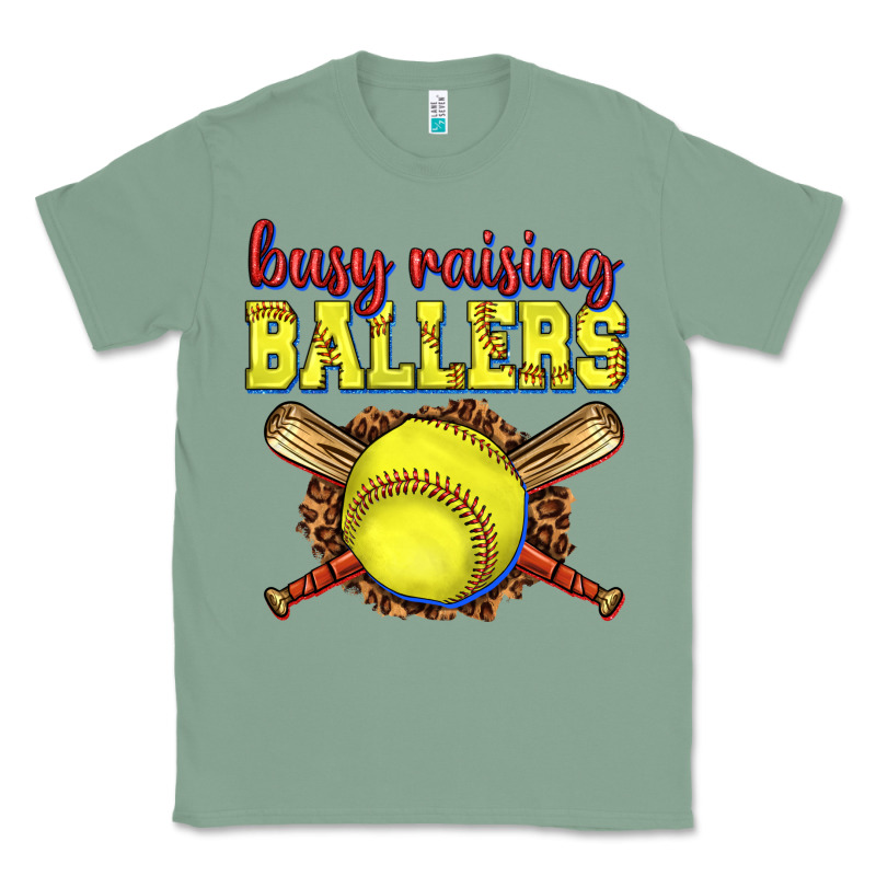 Busy Raising Ballers Softball Classic Tee by texasbilliewilder | Teevron