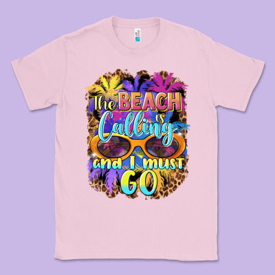 The Beach Is Calling And I Must Go Classic Tee Designed By Barkaloodesign