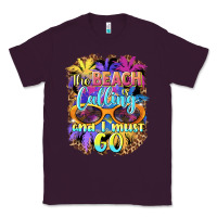 Plum the beach is calling and i must go Classic Tee - BarkalooDesign